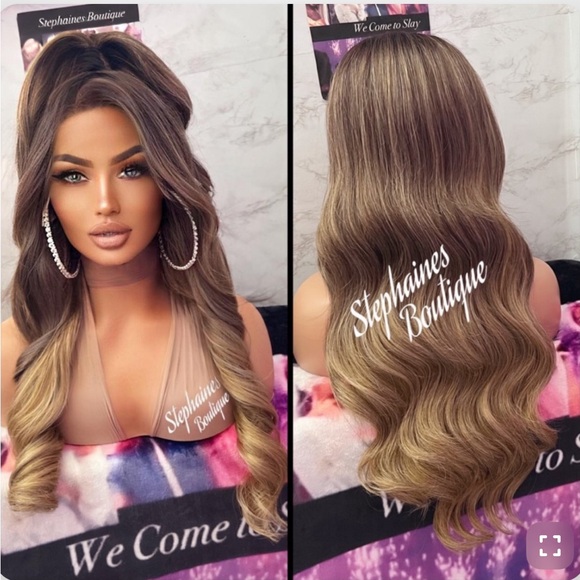Human Hair Blended Lace Front Wig